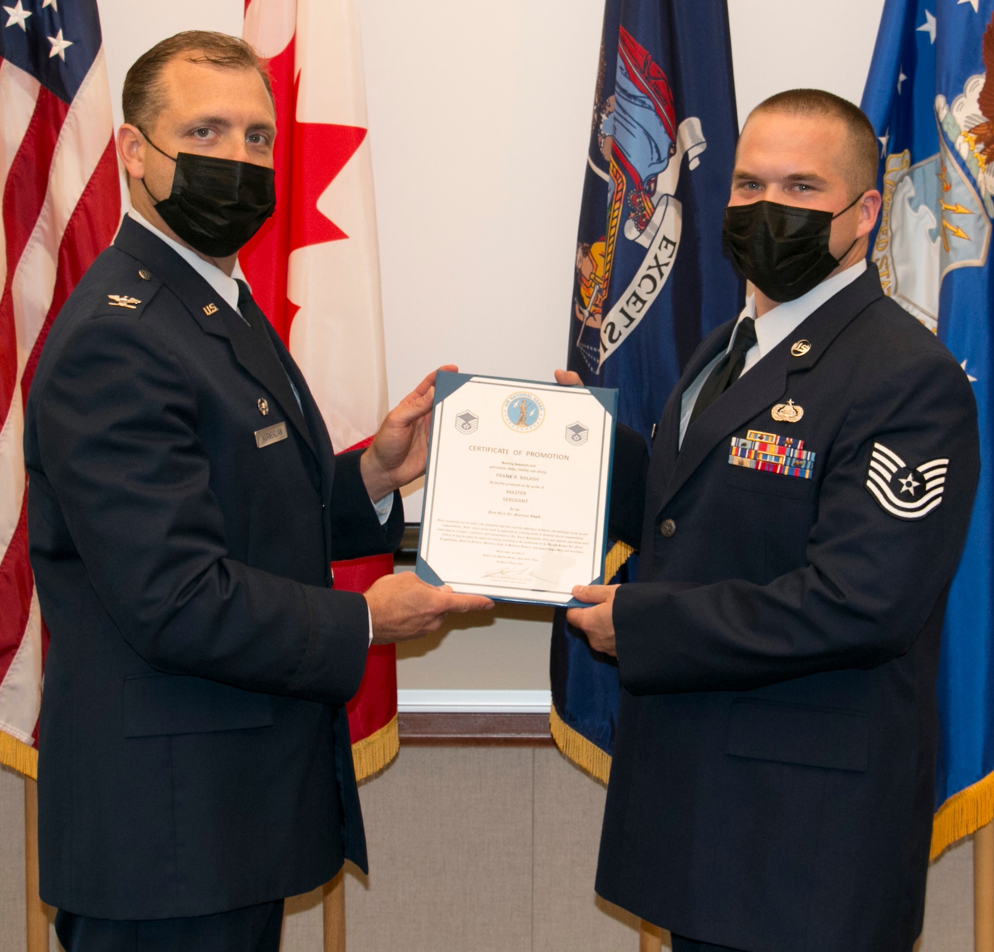 Balash promoted to master sergeant