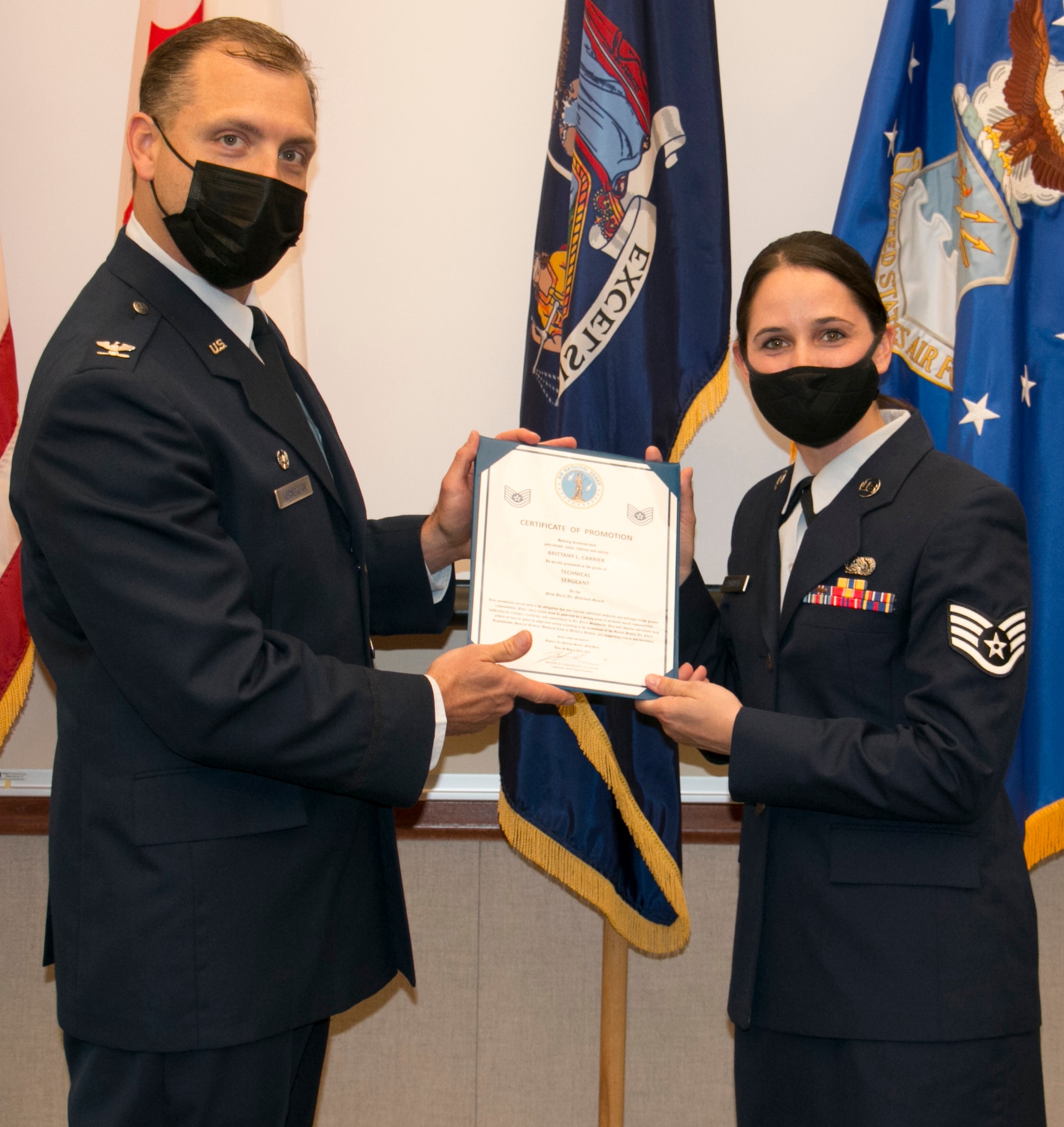 Carrier promoted to technical sergeant