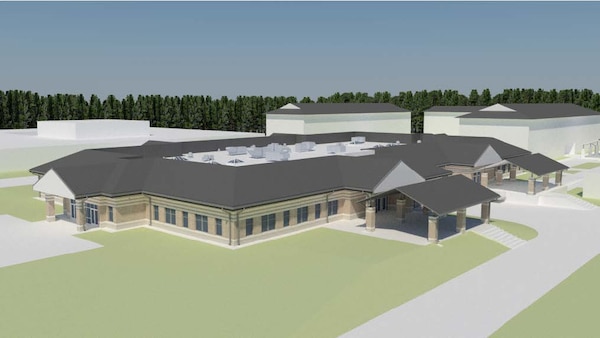 Rendering of construction project