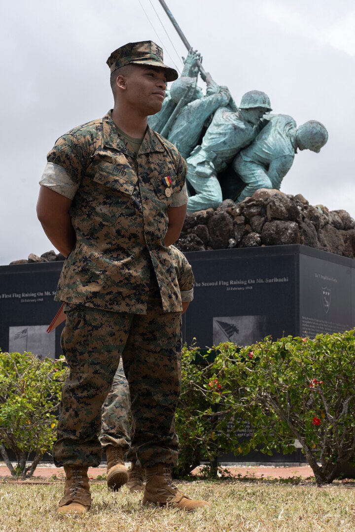 Lance Cpl Byrd Receives Navy And