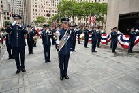 The United States Air Force Band’s Ceremonial Brass performs live on the TODAY Show in New York City July 2, 2021. The official ceremonial ensemble comprises 41 active-duty Airmen who provide musical support for funerals at Arlington National Cemetery, arrivals for foreign heads of state at the White House and Pentagon, patriotic programs, changes of command, retirements, and awards ceremonies. (U.S. Air Force photo by Staff Sgt. Kayla White)