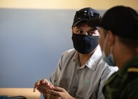 U.S. Army Soldiers, assigned to 404th Civil Affairs Battalion and the Moroccan Gendarmerie, conduct a mass-screening event in Tifnit, Morocco, on June 13, 2021. Africa Lion 2021 is U.S. Africa Command’s largest, premier, joint, annual exercise hosted by Morocco, Tunisia, and Senegal, 7-18 June. More than 7,000 participants from nine nations and NATO train together with a focus on enhancing readiness for U.S. and partner nation forces. Africa Lion 21 is a multi-domain, multi-component, and multinational exercise, which employs a full array of mission and capabilities with the goal to strengthen interoperability among participants.