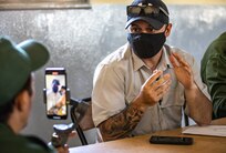 U.S. Army Soldiers, assigned to 404th Civil Affairs Battalion and the Moroccan Gendarmerie, conduct a mass-screening event in Tifnit, Morocco, on June 13, 2021. Africa Lion 2021 is U.S. Africa Command’s largest, premier, joint, annual exercise hosted by Morocco, Tunisia, and Senegal, 7-18 June. More than 7,000 participants from nine nations and NATO train together with a focus on enhancing readiness for U.S. and partner nation forces. Africa Lion 21 is a multi-domain, multi-component, and multinational exercise, which employs a full array of mission and capabilities with the goal to strengthen interoperability among participants.