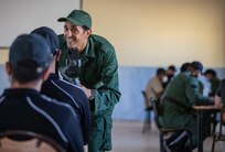 U.S. Army Soldiers, assigned to 404th Civil Affairs Battallion and the Moroccan Gendarmerie conduct a mass-screening event in Tifnit, Morocco, on June 13, 2021. Africa Lion 2021 is U.S. Africa Command’s largest, premier, joint, annual exercise hosted by Morocco, Tunisia, and Senegal, 7-18 June. More than 7,000 participants from nine nations and NATO train together with a focus on enhancing readiness for U.S. and partner nation forces. African Lion 21 is a multi-domain, multi-component, and multinational exercise, which employs a full array of mission and capabilities with the goal to strengthen interoperability among participants.