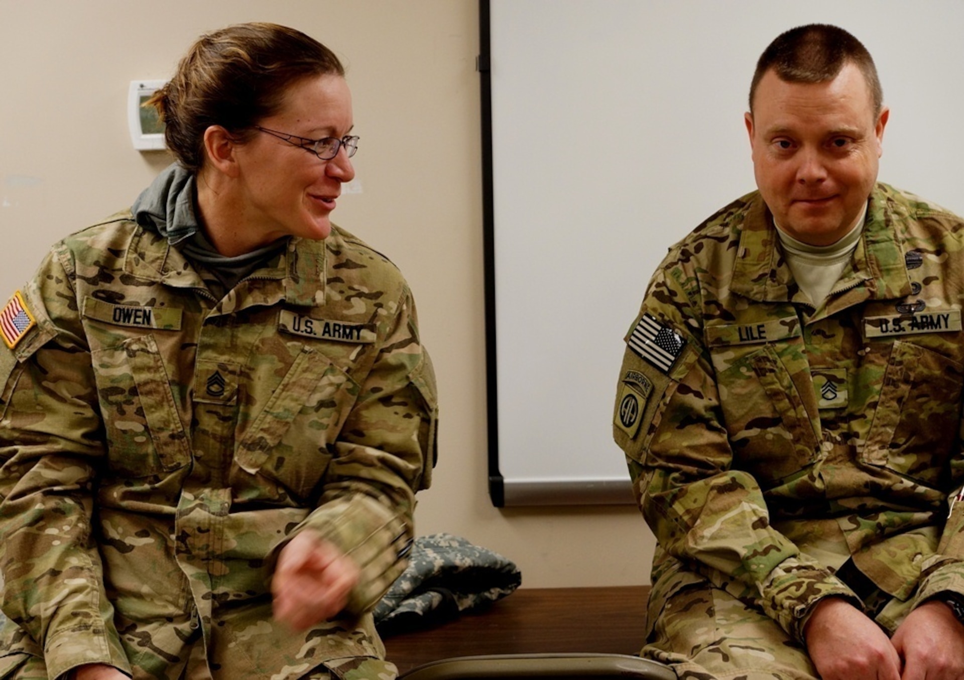 The two are currently deployed on Kentucky's Agribusiness Development Team 4, which seeks to improve the lives of Afghan farmers by teaching better farming and post-harvest techniques.