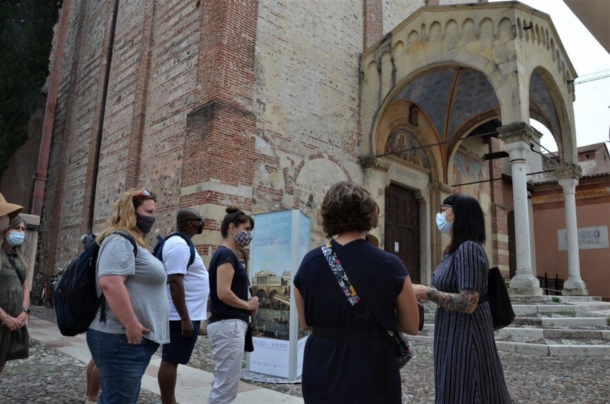 American newcomers got a taste of Bassano del Grappa during “Benvenuti,” an Army Community Service cultural integration class that recently started back up after months of virtual sessions due to COVID-19.