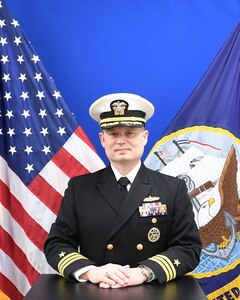 Studio portrait of Commander Michael Chesnut