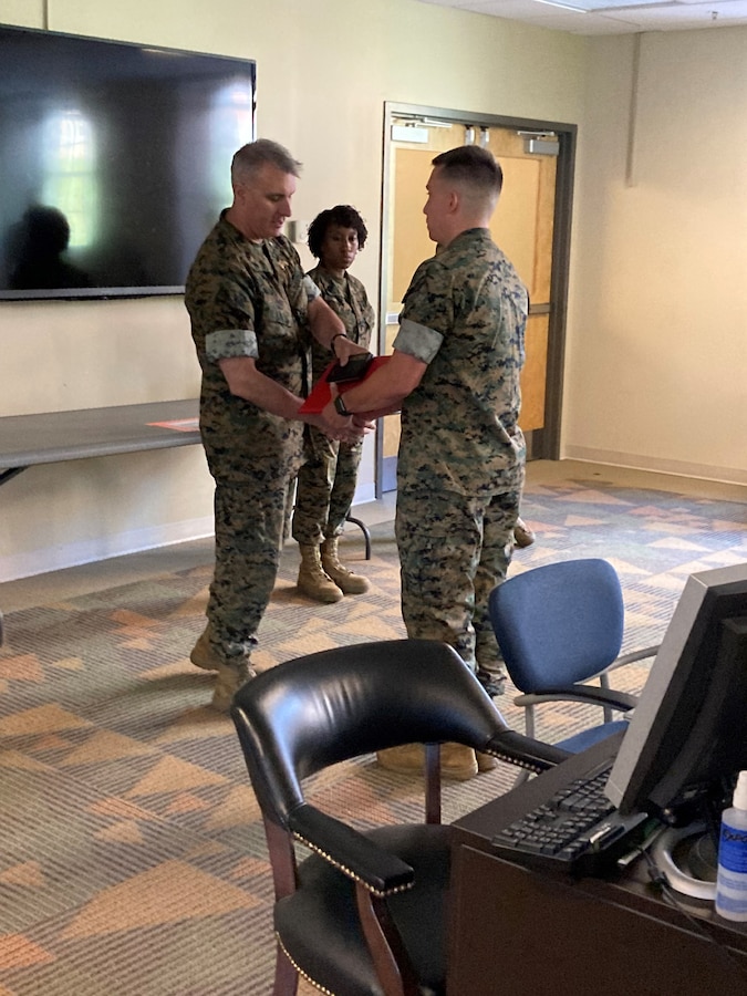 Captain Miller awarded Navy Commendation Medal