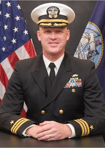 Studio portrait of Cmdr. Matthew E. Dryden