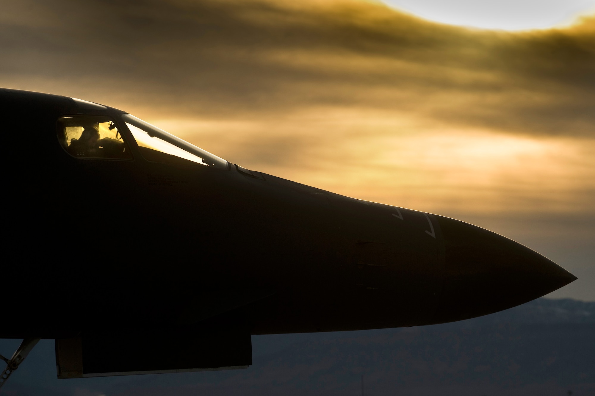 The U.S. Air Force B-1B Lancer is the backbone of America's long-range bomber force participating in Red Flag 12-2 at Nellis Air Force Base, Nev.  (U.S. Air Force photo by Senior Airman Brett Clashman)