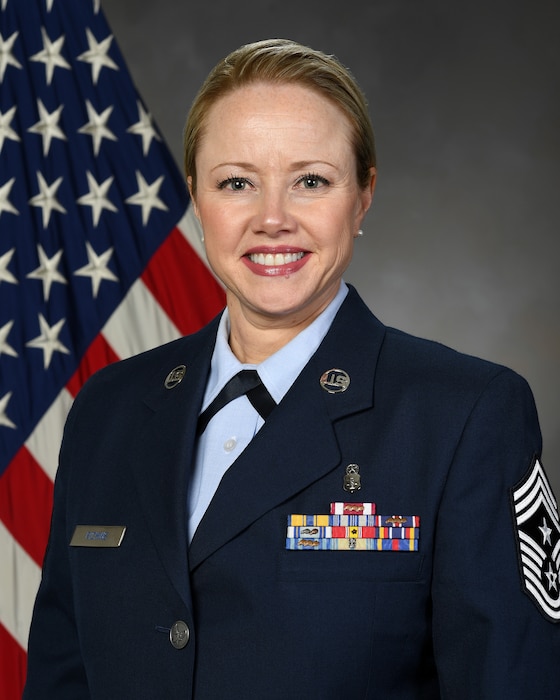 Chief Master Sgt. Heather Richins, 419th Fighter Wing command chief