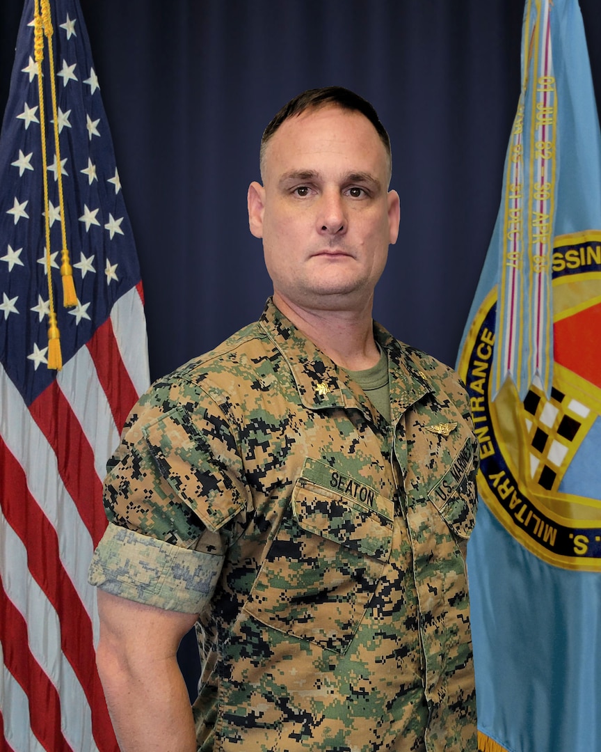 Marine Corps Maj. Leslie J. Seaton, Dallas MEPS executive officer