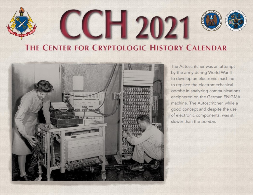 2021 Center for Cryptologic History Calendar