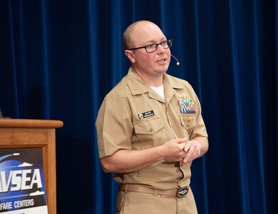 NUWC Division Newport concludes Pride Month celebration with guest speaker Lt. Cmdr. Blake Dremann