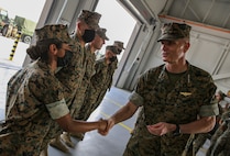 ACMC visits Marines and Sailors with 2nd Marine Logistics Group