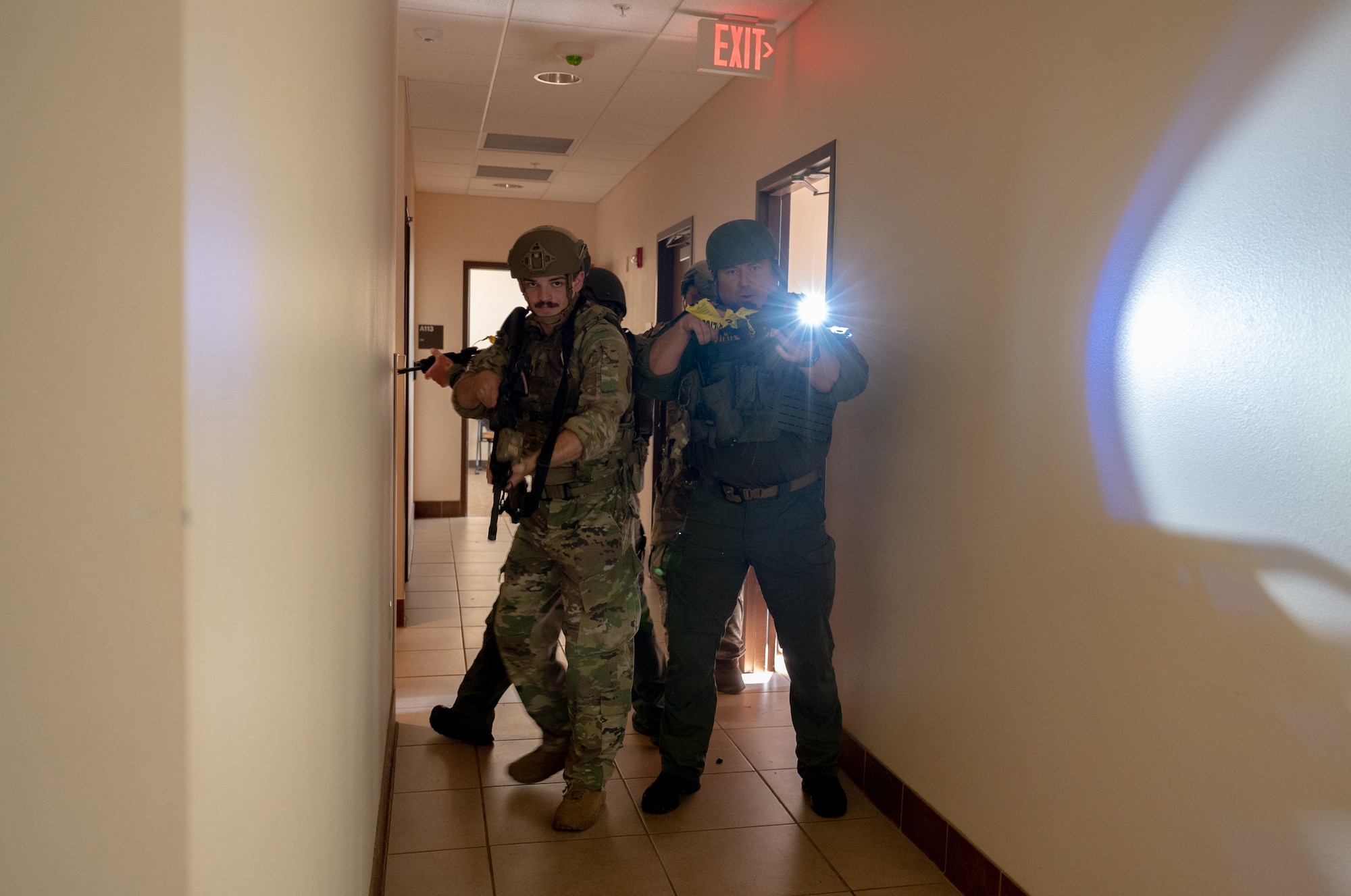 The training event consisted of three scenarios in which every agency got to experience different real-world situations they could possibly encounter.