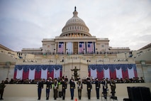 Dress rehearsal for the 58th Presidential Inauguration