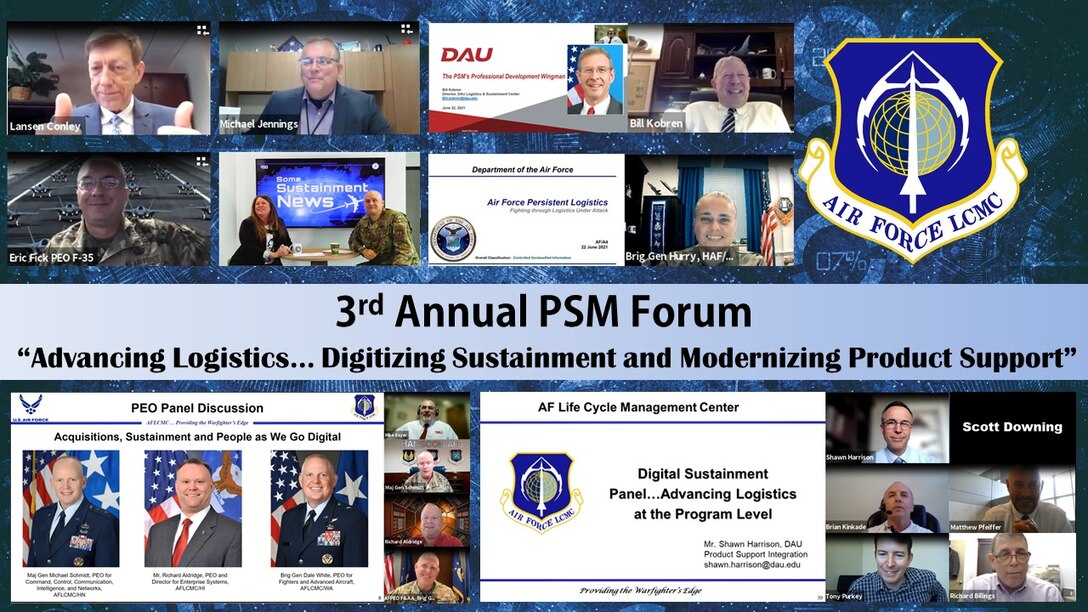 A broad spectrum of speakers addressed more than 200 logisticians and product support managers for the 3rd Annual AFLCMC Product Support Managers Forum held virtually from June 22 to 24 on ZoomGov.