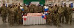 Task Force Spartan warrant officers celebrate 103rd birthday