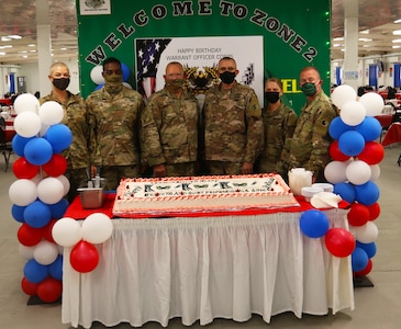 Deployed 29th Infantry Division Warrant Officers Celebrate 103rd birthday