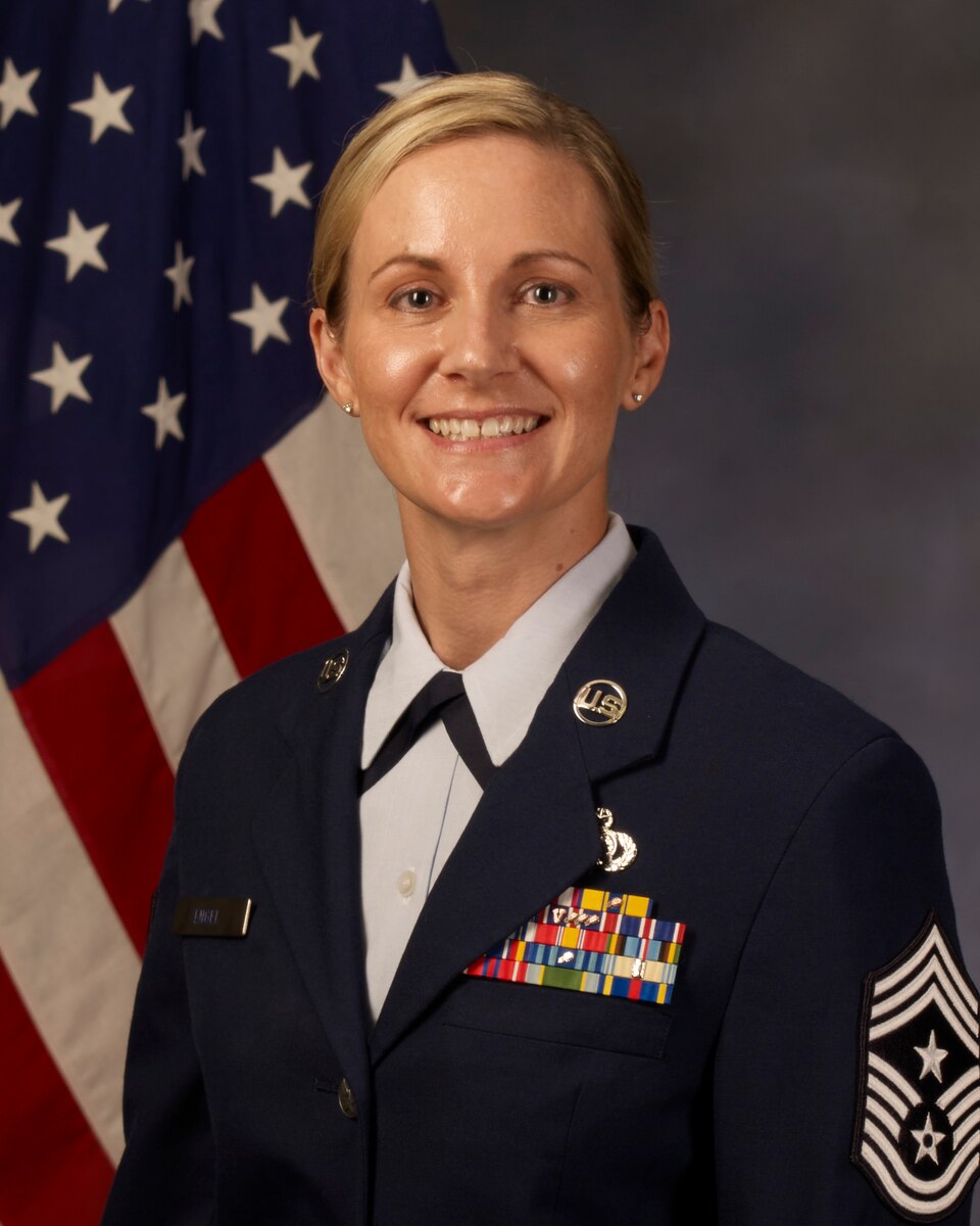 Official photo of CMSgt Kylee Engel