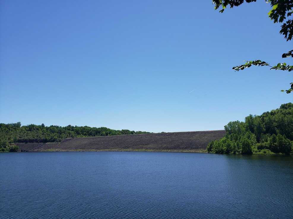 A lake and a dam