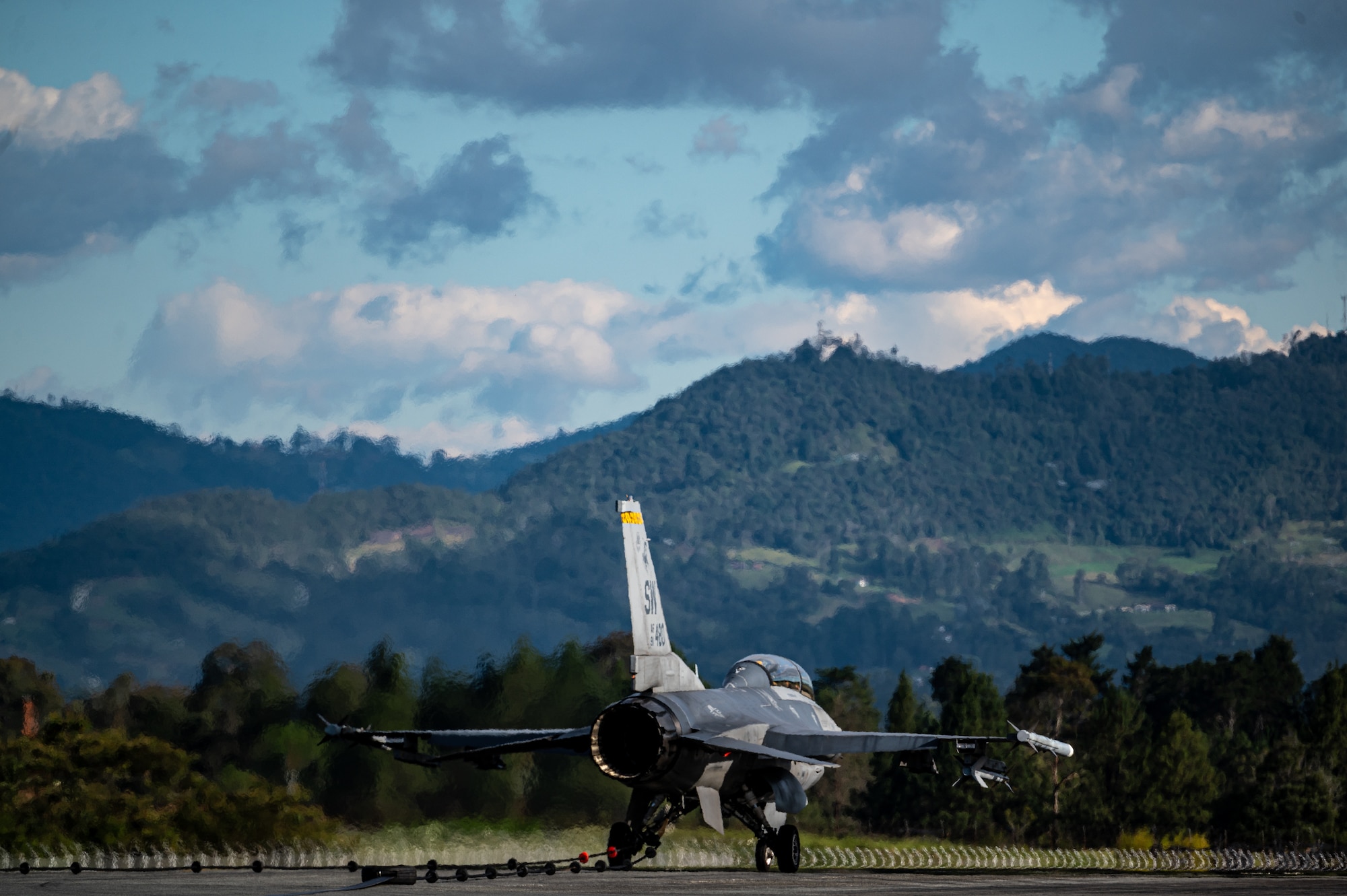 F-16s along with personnel from Shaw AFB will rapidly integrate into theater training, as well as joint, coalition and partnered missions.
