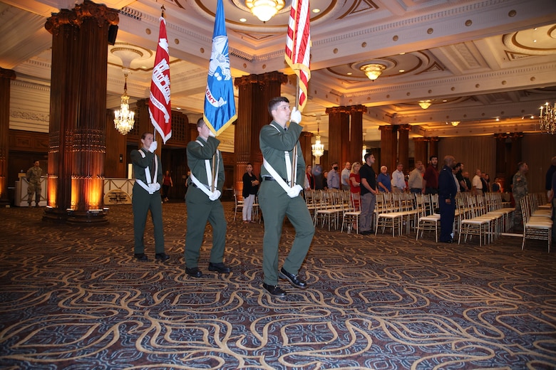 Blue Marsh Lake Park Rangers served as the color guard during the USACE Philadelphia District's Change of Command ceremony on July 9, 2021.