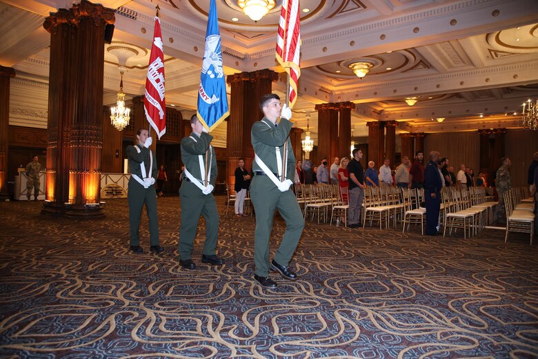 Blue Marsh Lake Park Rangers served as the color guard during the USACE Philadelphia District's Change of Command ceremony on July 9, 2021.