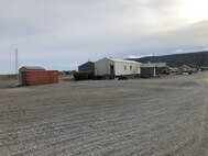 A former Federal Scout Readiness Center, built during the Cold War, resides in Gambell, Alaska, Aug. 5, 2020. The Alaska Army National Guard Divestiture Program donated the building to Sivuqaq Incorporated May 17, 2021, where the St. Lawrence Island community will continue using it as a search and rescue operations headquarters.