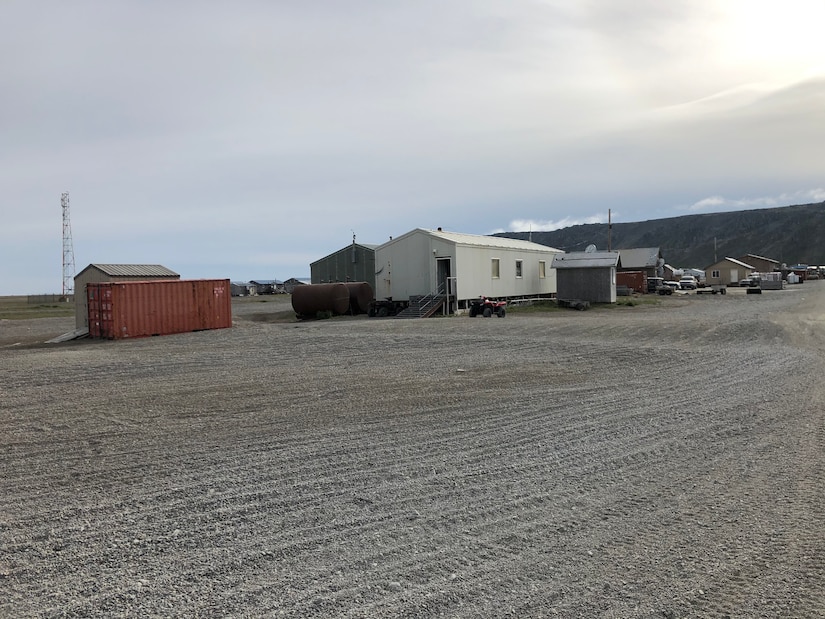 A former Federal Scout Readiness Center, built during the Cold War, resides in Gambell, Alaska, Aug. 5, 2020. The Alaska Army National Guard Divestiture Program donated the building to Sivuqaq Incorporated May 17, 2021, where the St. Lawrence Island community will continue using it as a search and rescue operations headquarters.