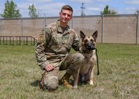 Senior Airman Lucas Reale, Canine Handler, 91st Missile Security Operations Squadron.