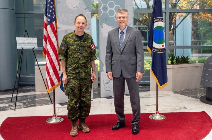 RCAF L-Gen. Alain Pelletier visits the National Reconnaissance Office
