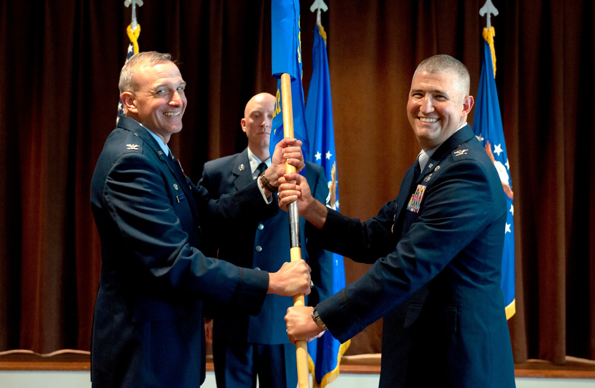 U.S. Air Force Col. Kenneth Stremmel takes command of the Global Exploitation Intelligence Group, National Air and Space Intelligence Center, Wright-Patterson Air Force Base, Ohio, July 14, 2021. The Global Exploitation Intelligence Group’s mission statement is: collect, exploit and analyze air, space, and cyberspace information to create integrated intelligence for NASIC and the Nation.