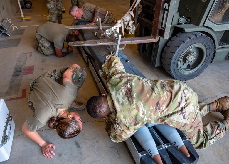 A photo of munitions training