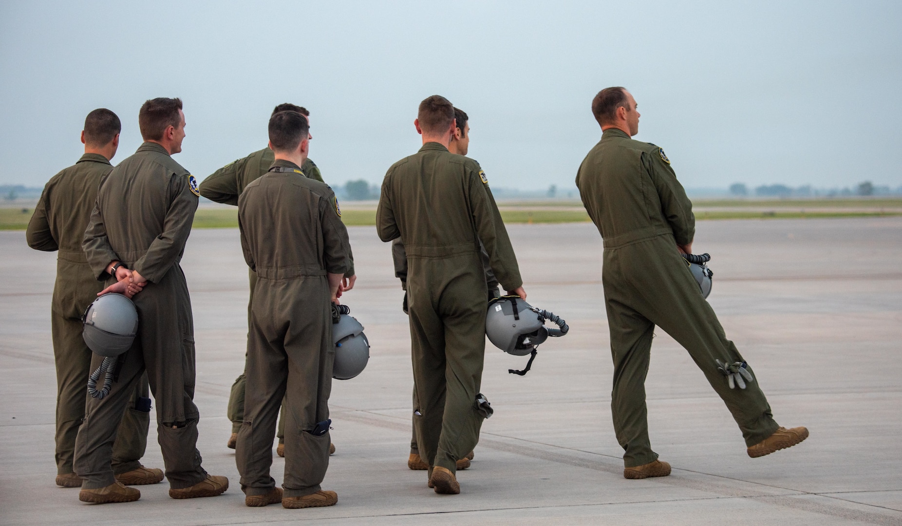 A B-52H Stratofortress assigned to the 5th Bomb Wing, prepares to take-off at Minot Air Force Base, North Dakota, July 14, 2021. Strategic bomber missions enhance the readiness and training necessary to respond to any potential crisis or challenge across the globe. (U.S. Air Force photo by Senior Airman Jesse Jenny)