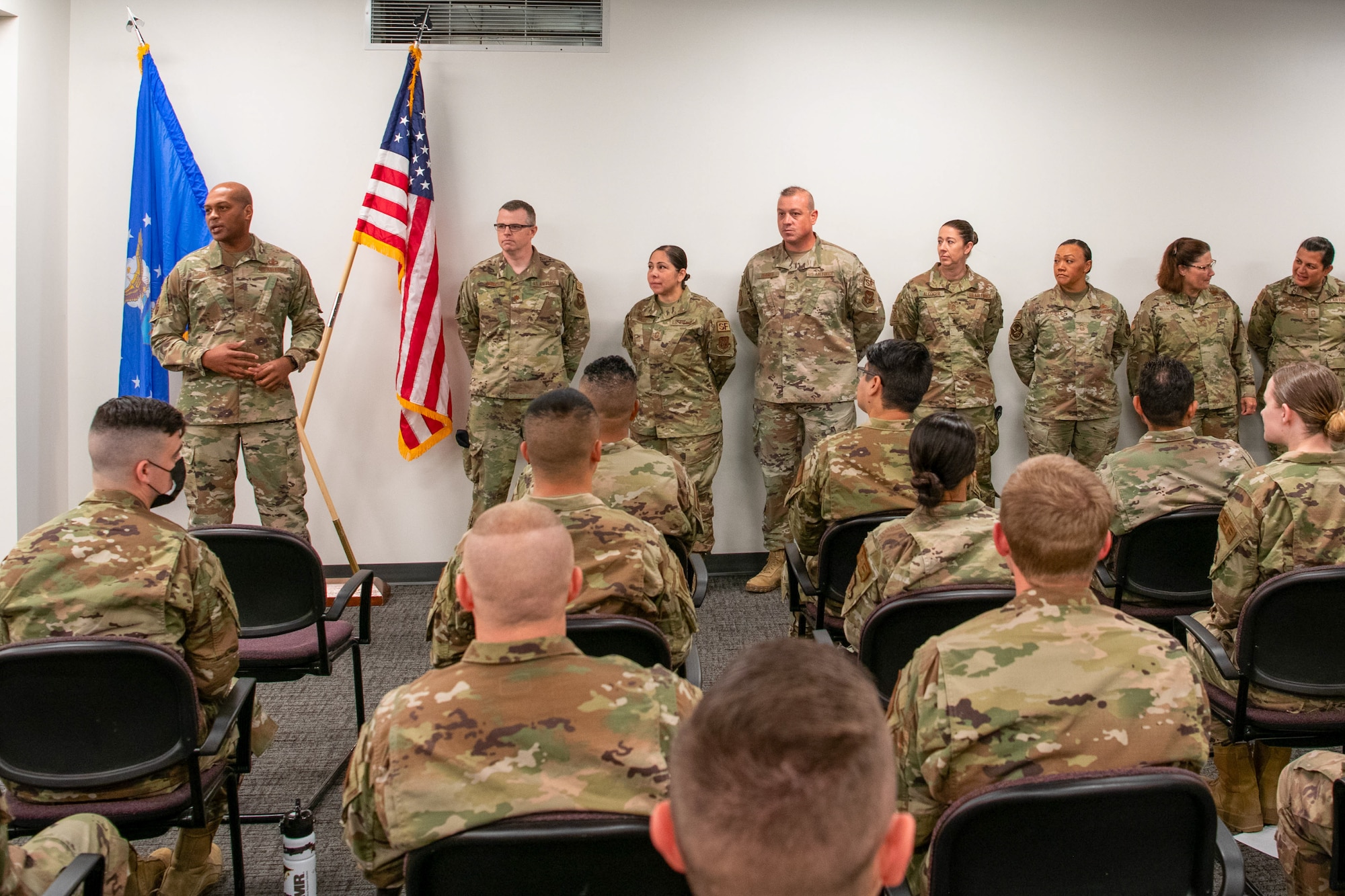 Brig. Gen. Collins awards 349th SFS AFRC Large Tenant Unit of the Year Award