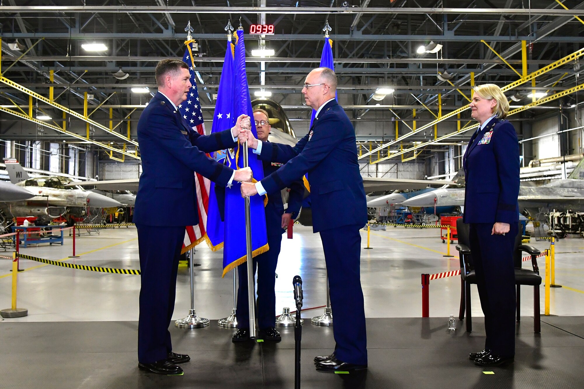 Brig. Gen. Richard Gibbs became the new Ogden Air Logistics Complex commander at Hill during a change of command ceremony July 15.