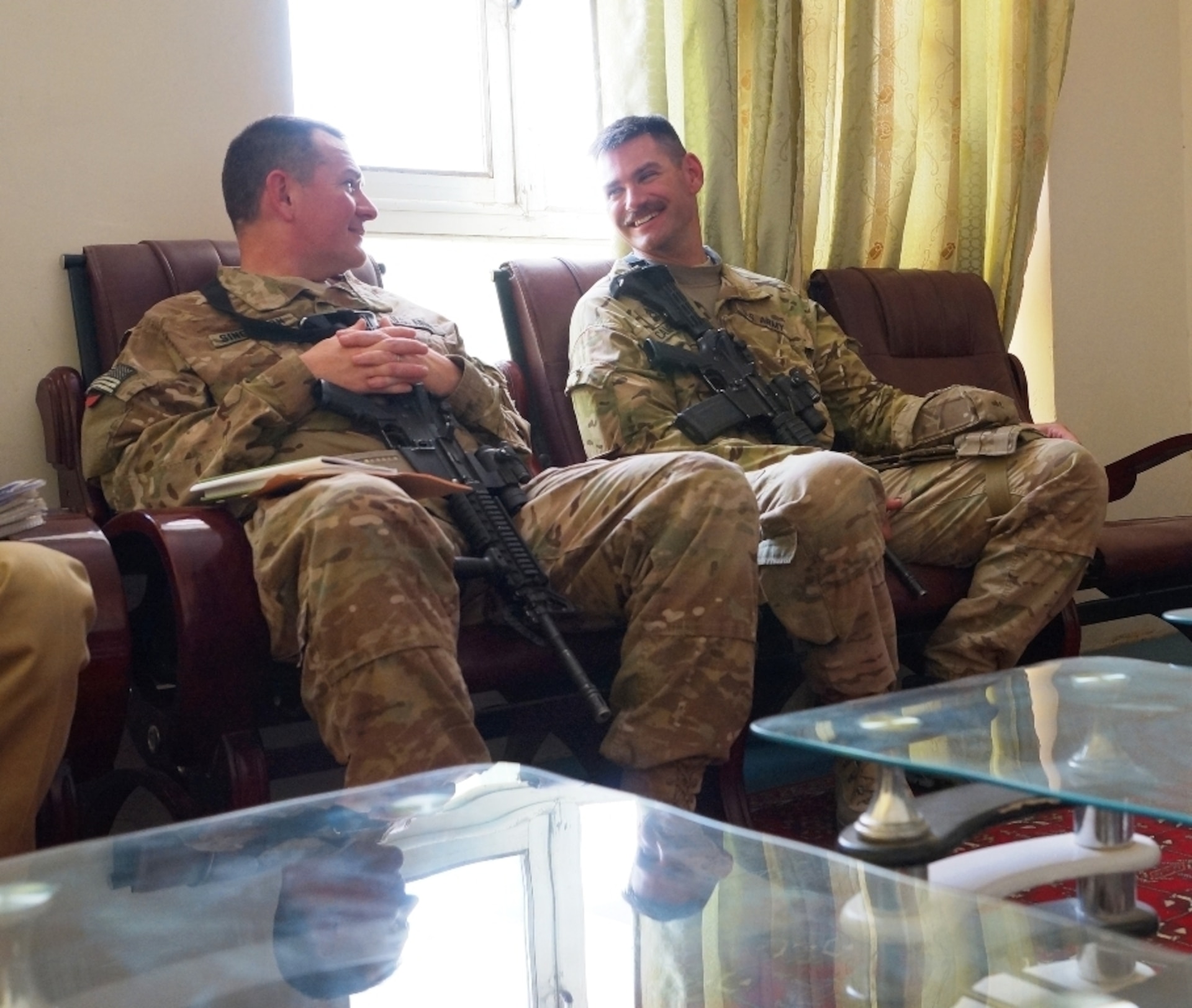 Campbell, a member of Kentucky National Guard's Agribusiness Development Team 4, has spent 23 years serving in the military between the National Guard, Navy, and Navy Reserves. This is his second deployment overseas.