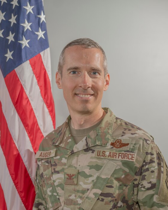 Official photo of Col. Christopher Auger, 332nd Air Expeditionary Wing vice commander