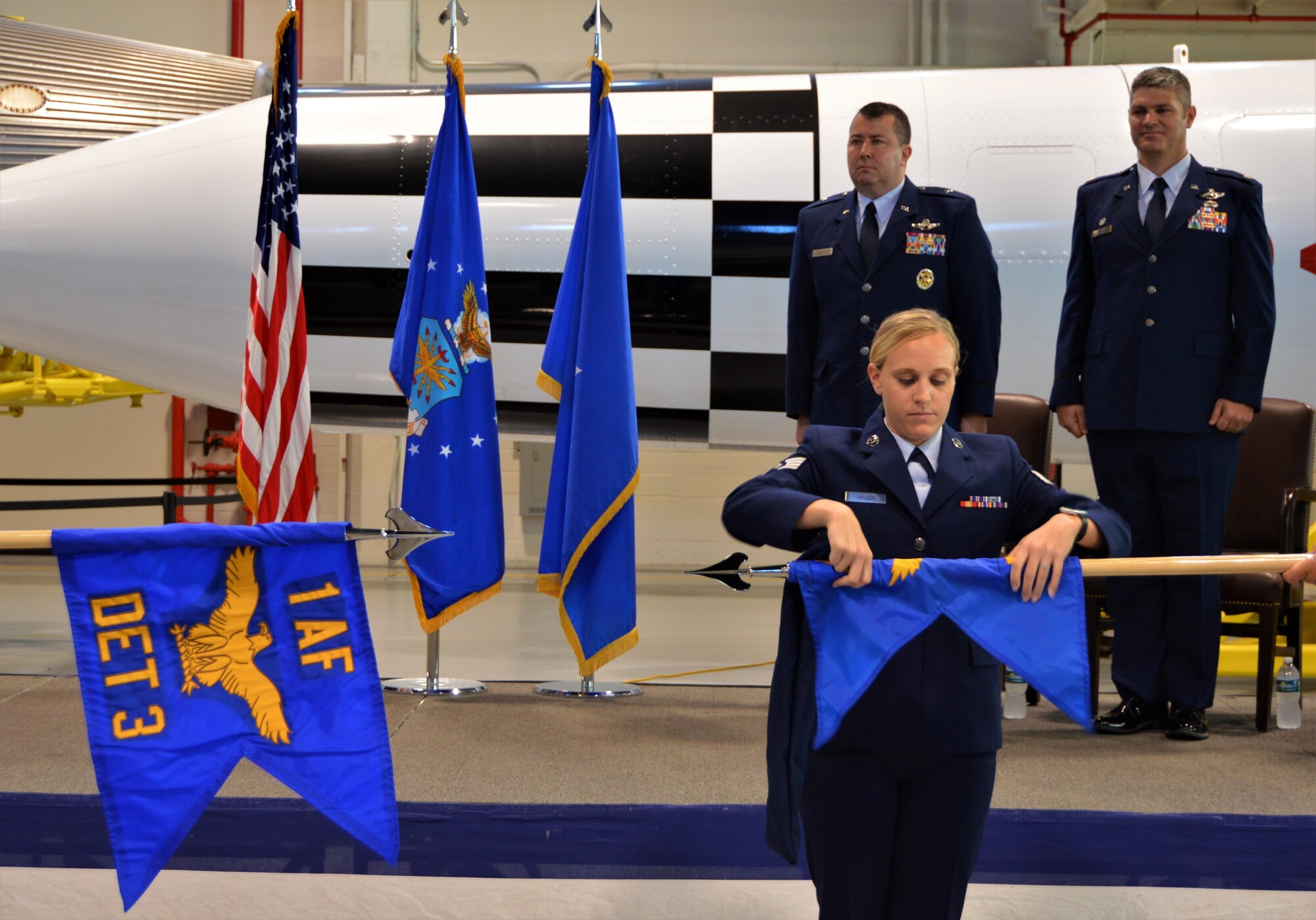 First Air Force, the named air component to U.S. Space Command, assumed command of Detachment 3.