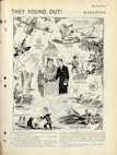 A cartoon published in the USCG Magazine during World War II entitled "They Found Out!" by Larry O'Toole.