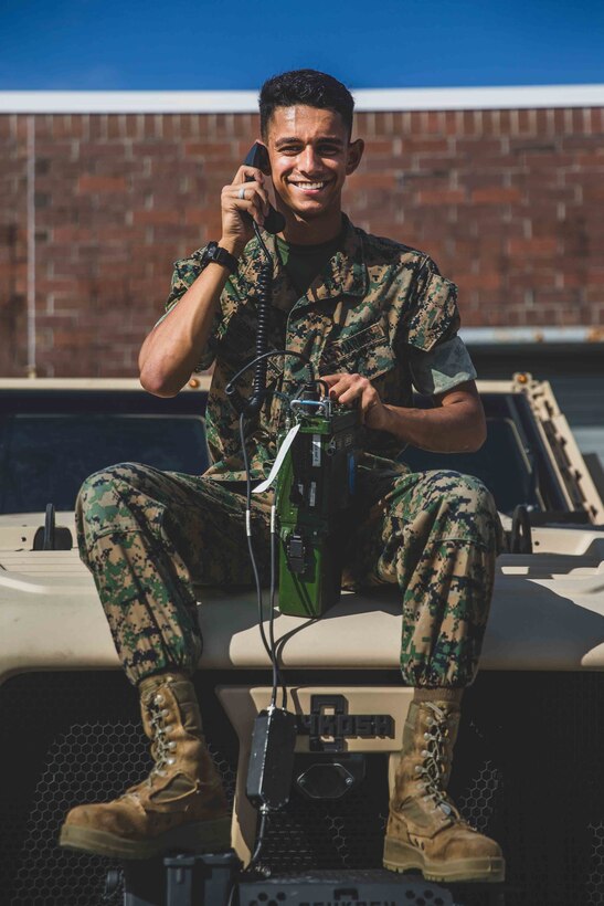 U.S. Marine Corps Lance Cpl. Aidan Groeller, a native of Apple Valley, Minn., and a tactical transmission operator with 2d Light Armored Reconnaissance Battalion, 2d Marine Division, poses for a photo on Camp Lejeune, N.C., July 9, 2021. “If you want to succeed as badly as you want to breathe, only then will you be successful,” Groeller said. Groeller’s leadership nominated him for this week’s Motivator of the Week for his constant drive to be better and provide a positive influence among the Marines around him. (Marine Corps photo by Lance Cpl. Emma Gray)