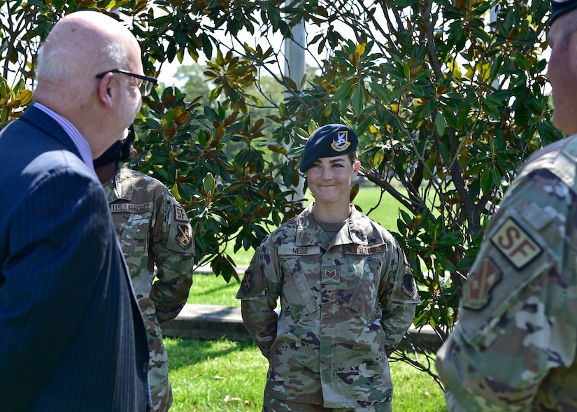 Acting SECAF thanks JBA Airmen during visit