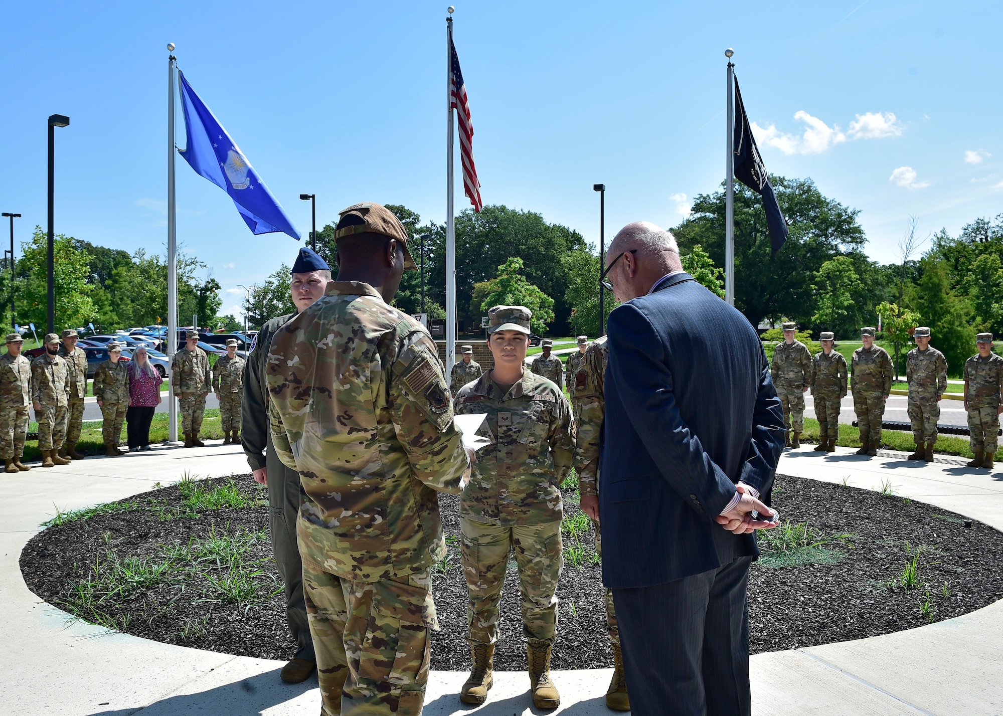 Acting SECAF thanks JBA Airmen during visit