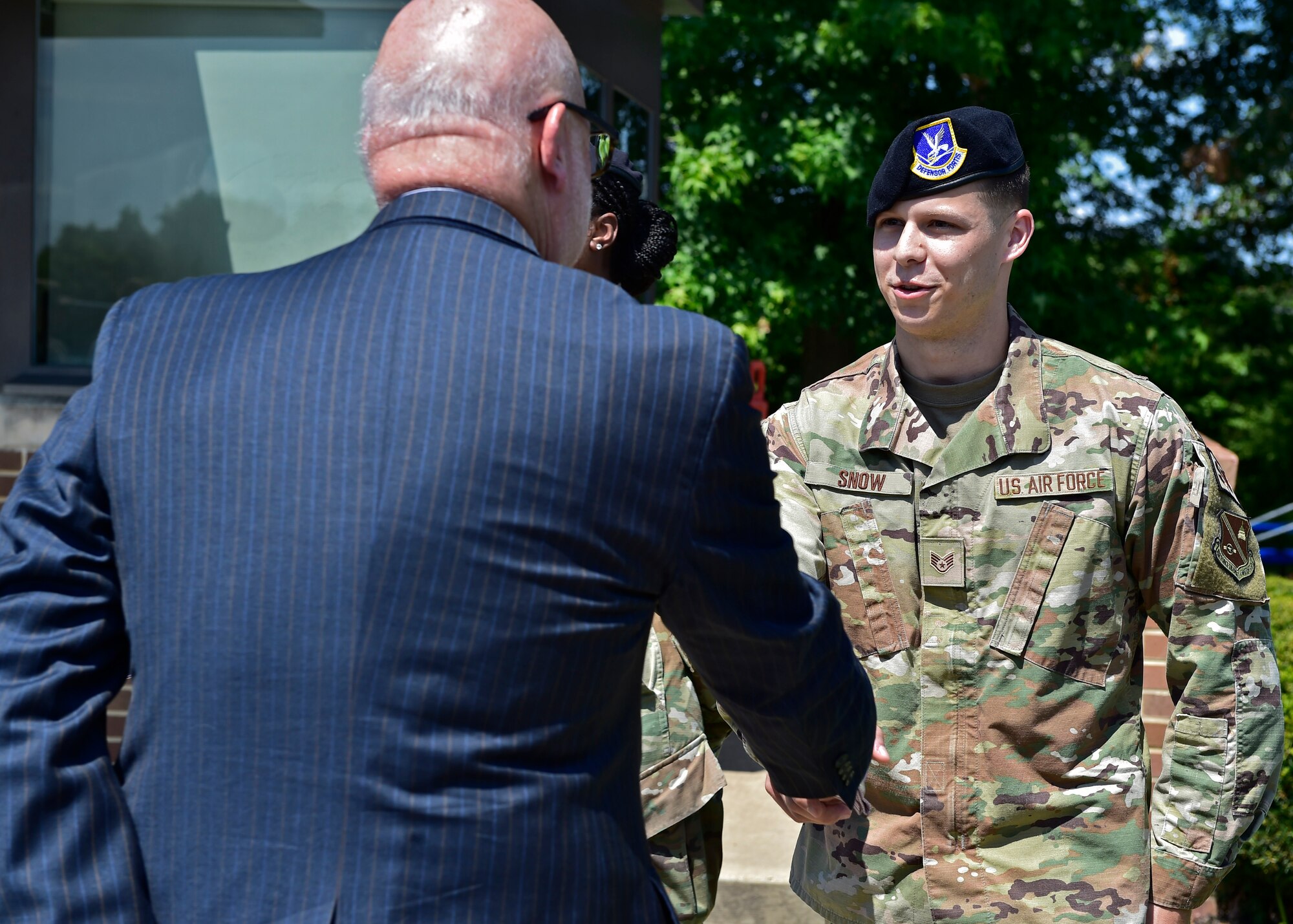 Acting SECAF thanks JBA Airmen during visit