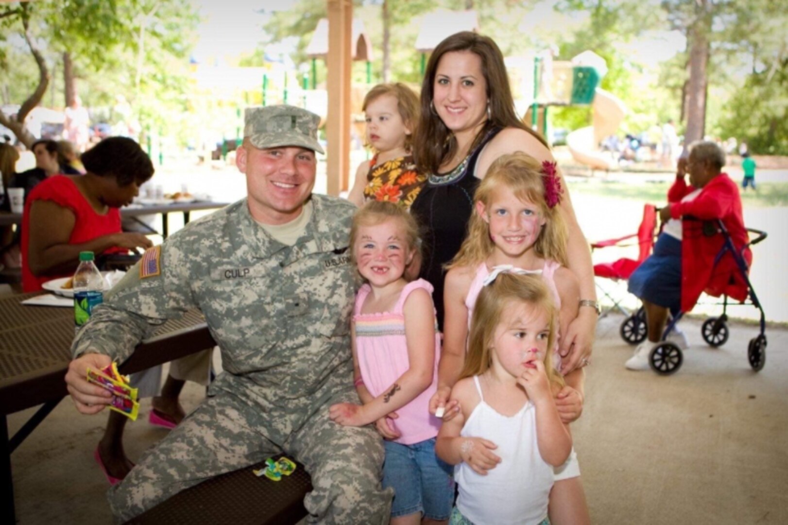 Courtesy Photo | Chief Warrant Officer 3 Donald Culp spends time with his Family before a deployment. Culp was an active duty service member whose daughter, Braelyn, benefited from the Exceptional Family Member Program. EFMP is a mandatory program that helps Soldiers with special needs children obtain any care or treatment they may need. (Courtesy Photo)