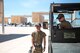 A photo of Airmen in a truck