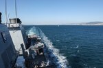 (July 16, 2021) The Arleigh Burke-class guided-missile destroyer USS Ross (DDG 71) transits to the Sea of Marmara, July 16, 2021. Ross, forward-deployed to Rota, Spain, is on patrol in the U.S. Sixth Fleet area of operations in support of regional allies and partners and U.S. national security interests in Europe and Africa.