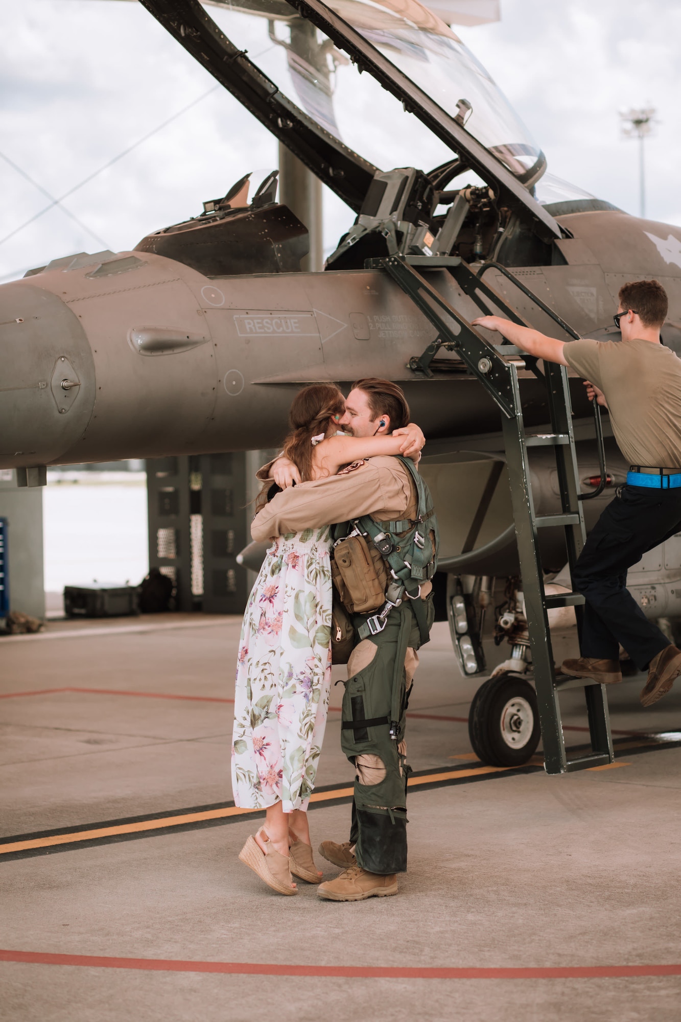 U.S. Air Force personnel recently deployed to Prince Sultan Air Base, Kingdom of Saudi Arabia, return home July 16, 2021 to the 169th Fighter Wing at McEntire Joint National Guard Base, South Carolina. "Swamp Fox" Airmen from the South Carolina Air National Guard’s 169th Fighter Wing were deployed to PSAB for the past three months to project combat power and help bolster defensive capabilities against potential threats in the region. (U.S. Air National Guard courtesy photo by Jessica Sonderman)